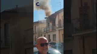 Viareggio, incendio in un appartamento del centro