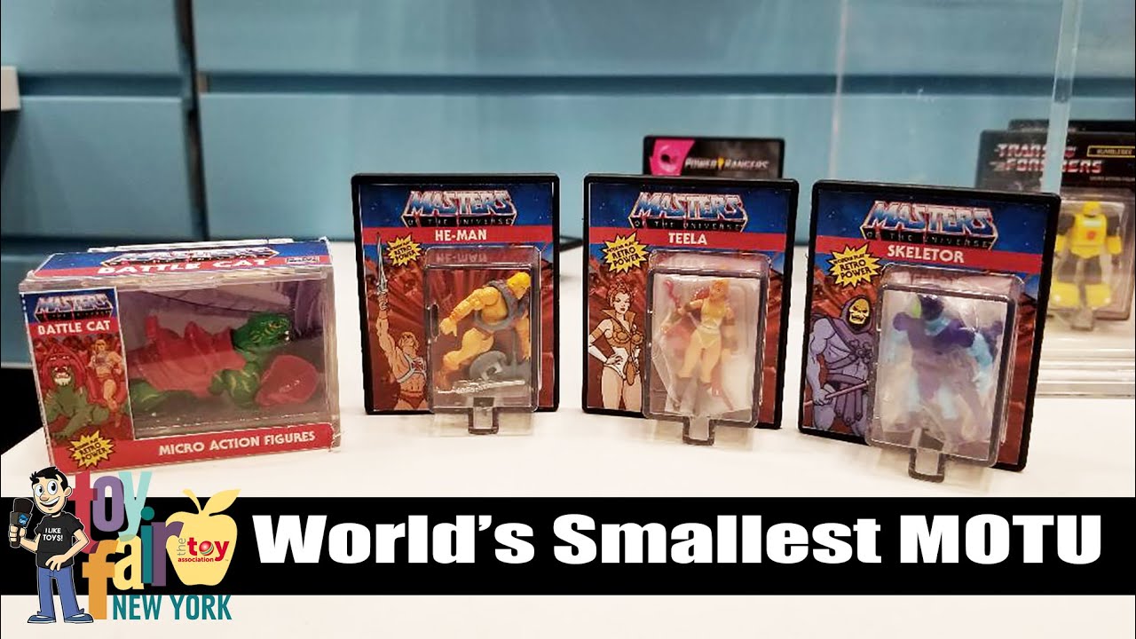 World's Smallest Toys Masters of the Universe Micro He-Man Skeletor 3cm 1,25 inc 