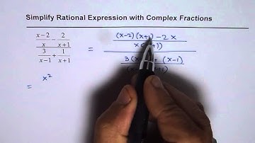 Simplify Rational Expression with Complex Fractions