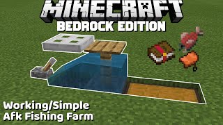 NEW WORKING AFK FISH FARM! : MCPE/ MINECRAFT BEDROCK (1.14/1.15) 2020