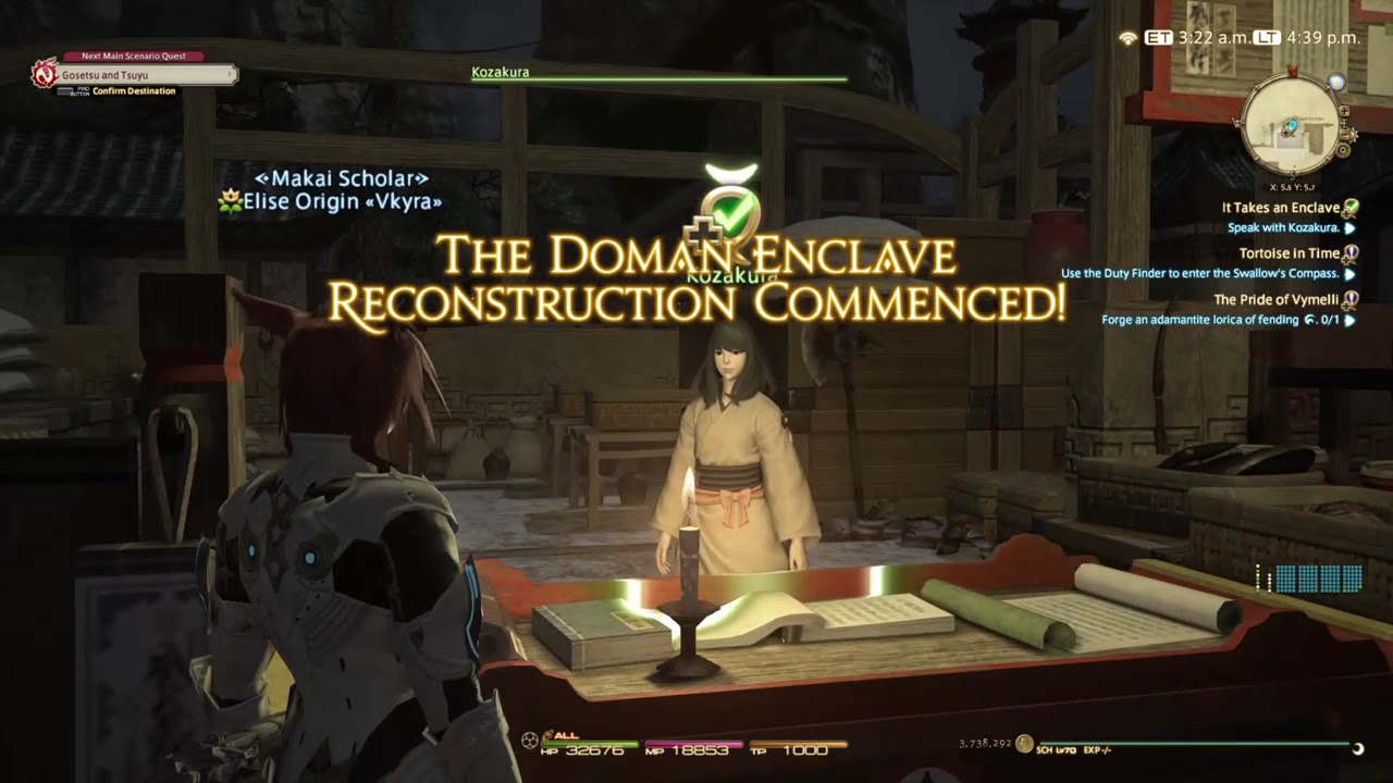 [Final Fantasy XIV Stormblood] Doman Enclave Reconstruction Quest 3