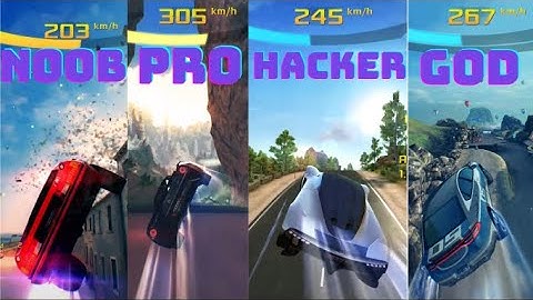 Asphalt 8 Noob vs Pro vs Hacker vs God