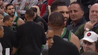 JAYSON TATUM YELLS AT REF 