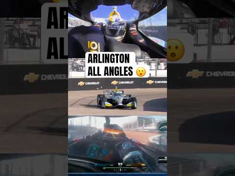 This MULTIVIEW though 😮 #indycar #racing #alexanderrossi #arlingtongp