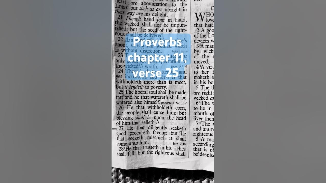 the-liberal-soul-proverbs-chapter-11-verse-25-youtube