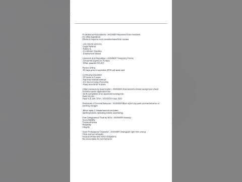 TEXAS NURSING JURISPRUDENCE EXAM QUESTIONS AND ANSWERS PDF - YouTube