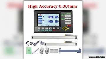 High Accuracy 5um1um 2 Axis LCD Dro Set Lathe Milling Digital Readout Monitor 2pcs Linear Scale Lin
