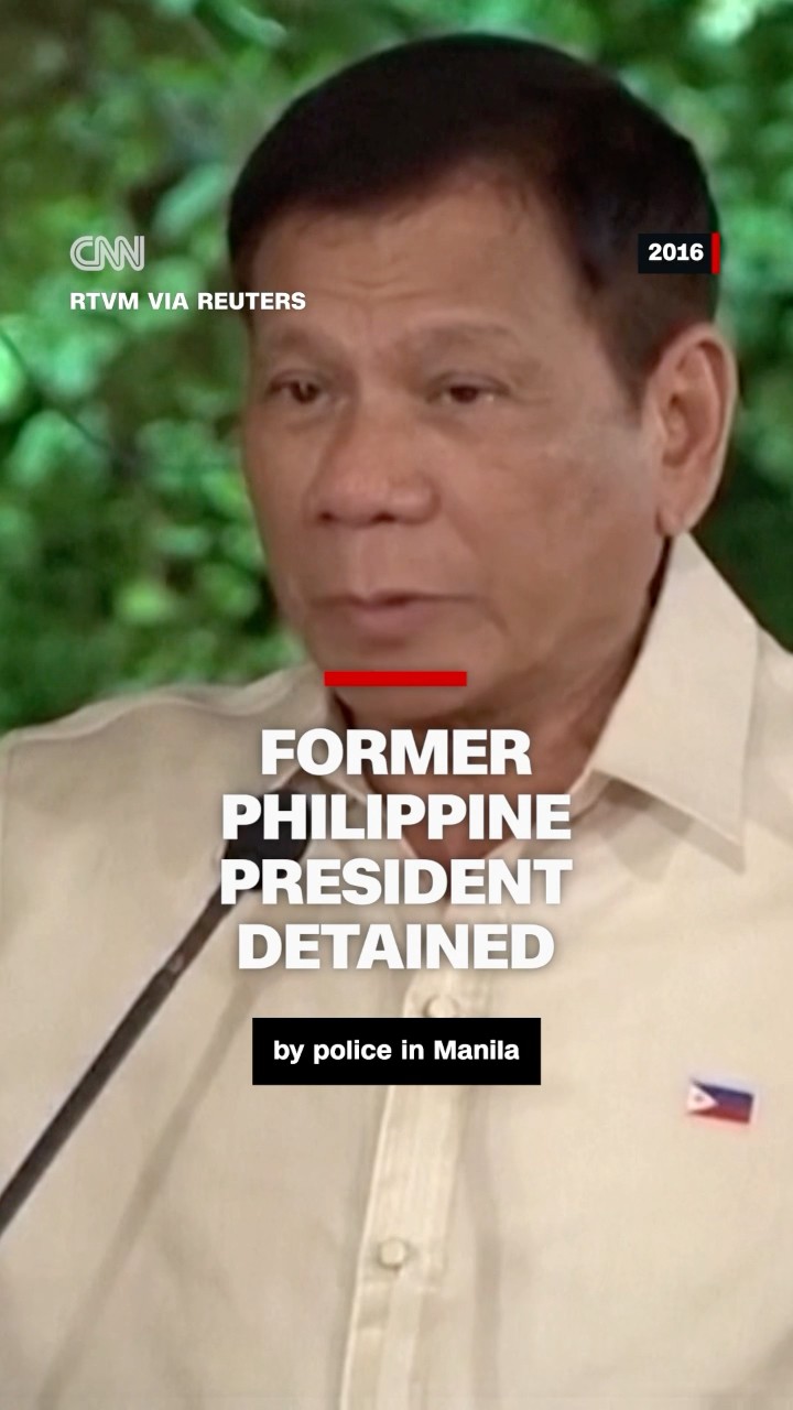 Former Philippine President detained