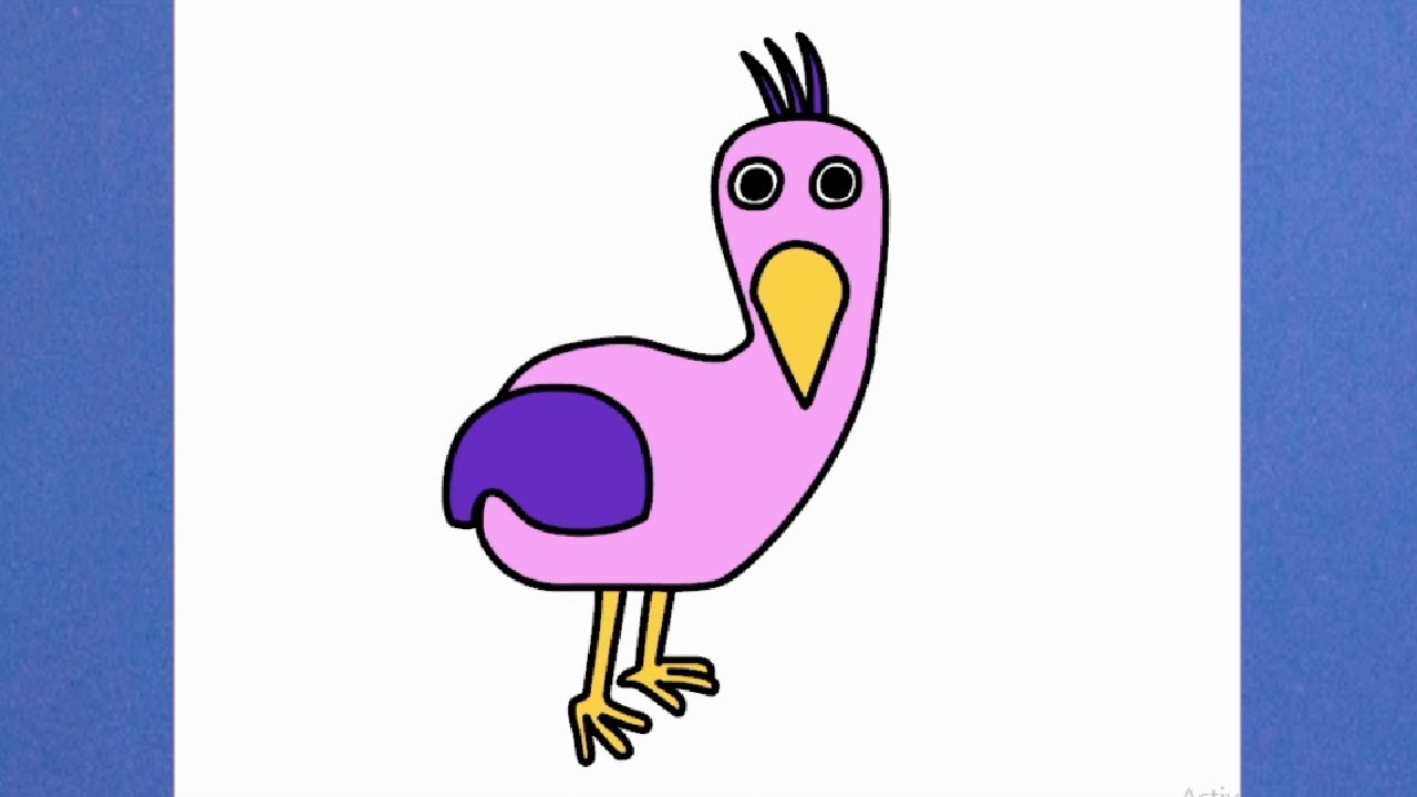 How to draw Opila Bird from Garten of Banban