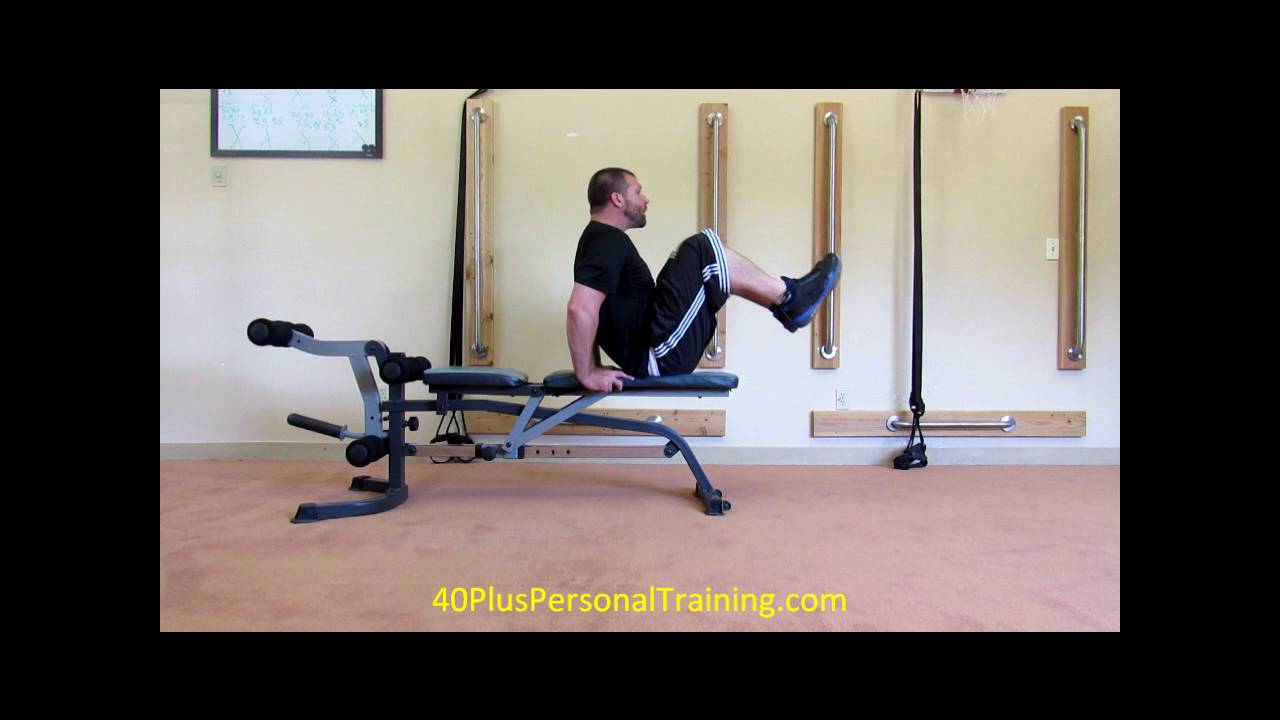BENCH KNEE UPS YouTube