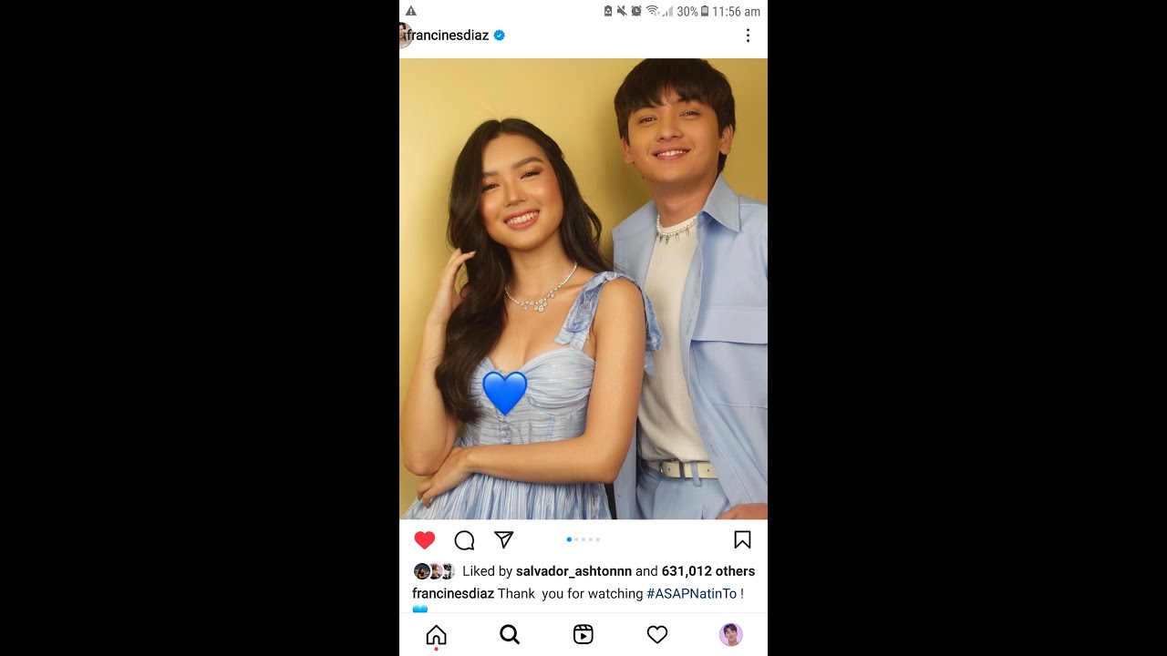 FRANCINE DIAZ MOST LIKED INSTAGRAM POST