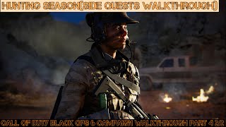 Hunting Season Side Quests l Call of Duty Black Ops 6 Campaign Walkthrough Pt.4 2/2 (PS5 Gameplay) Guide