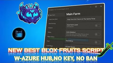 Blox Fruits NEW W-Azure Hub Script Showcase | Auto Raid + Boss Hop + No Key No Ban