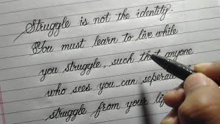 Simple handwriting | Easy English writing | Palash Calligraphy