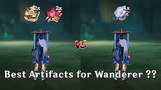 Best Artifacts for Wanderer ! Artifacts DMG Comparison! [ Genshin Impact ]