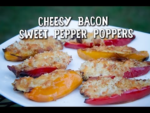 Cheesy Bacon Sweet Pepper Poppers