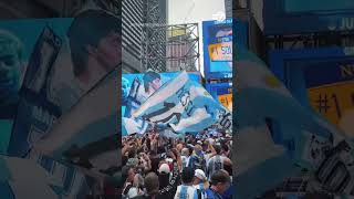 World Cup fever! Argentina, Spain fans take over NYC ahead of final  #nyc #worldcup #soccer #sports