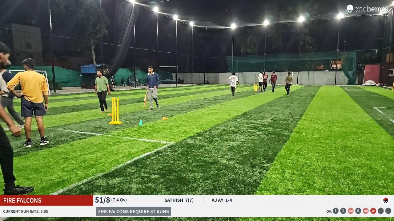 RAGING BULLS vs FIRE FALCONS Live Cricket Match | Individual Live - MP Sports Adda Bengaluru (Banga