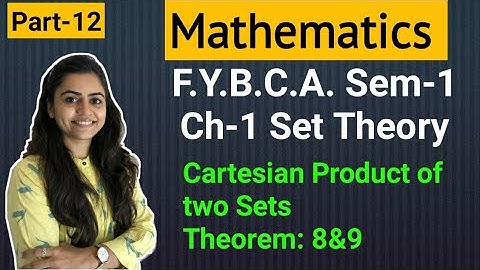 FYBCA | Mathematics | Ch-1 | Part-12 | Set Theory | Sem-1 | By Divya Kathiriya