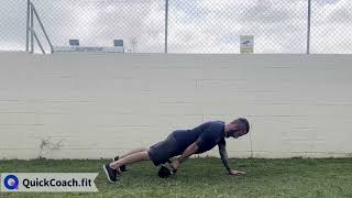 Kettlebell Plank Push Pull | Exercise Demo | Coaching Software | QuickCoach