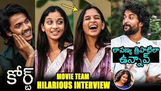Court Movie Team Hilarious Interview With Hero Nani Priyadarshi Harsh Rohan Sridevi