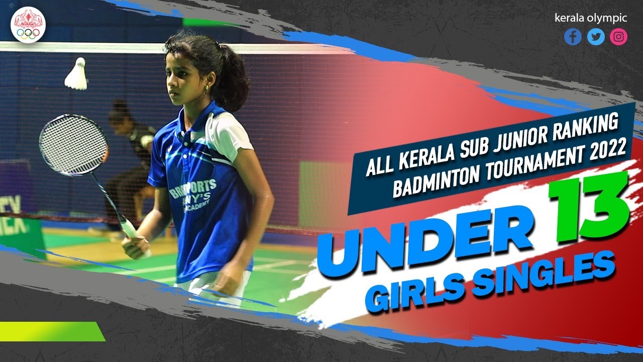 U13 GIRLS SINGLES FINAL ALL KERALA SUB JUNIOR RANKING BADMINTON