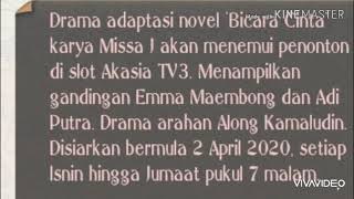 Bicara cinta sinopsis drama #bicaracinta #emmamaebong #adiputra #akasia