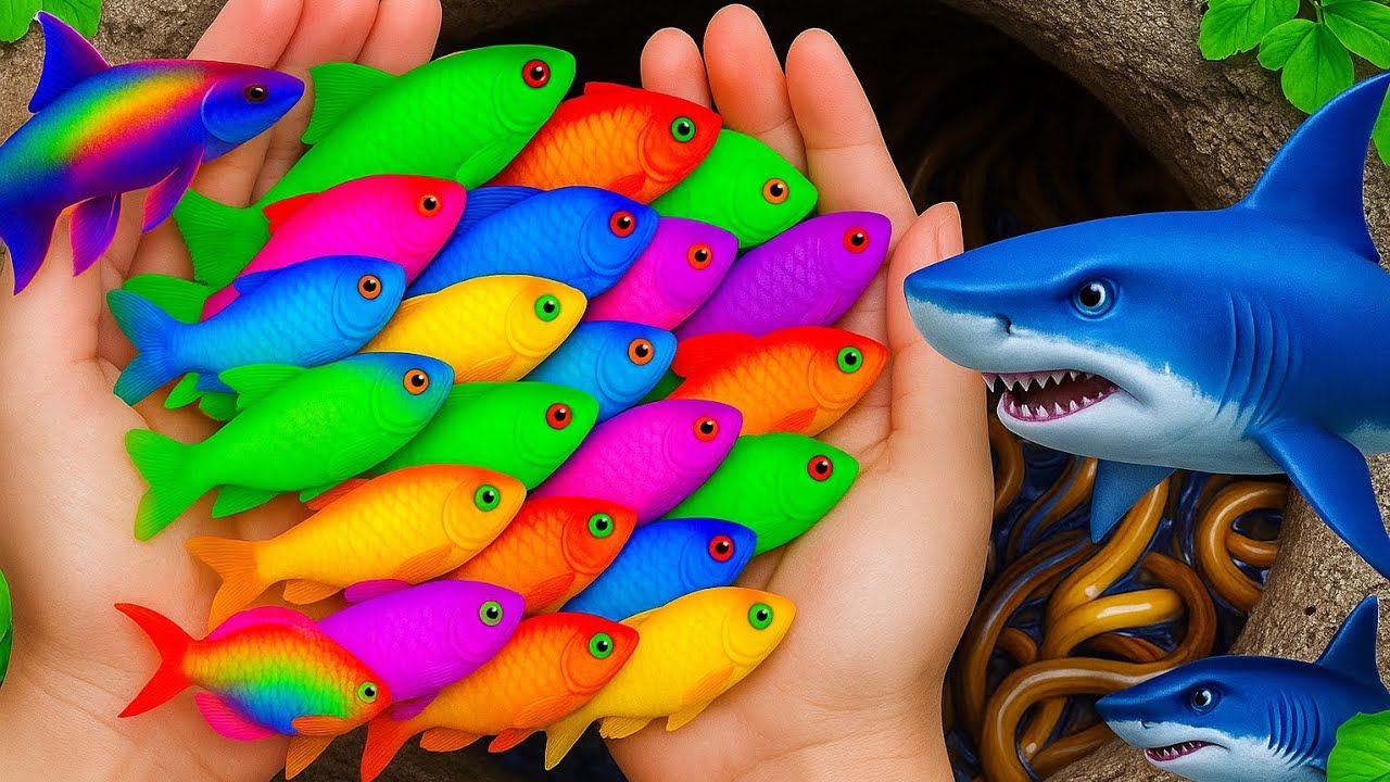 Amazing Catch Aquarium Fish In Giant Colorful Eggs, Catfish, Albino Fish, Goldfish, Eel, Seahorses