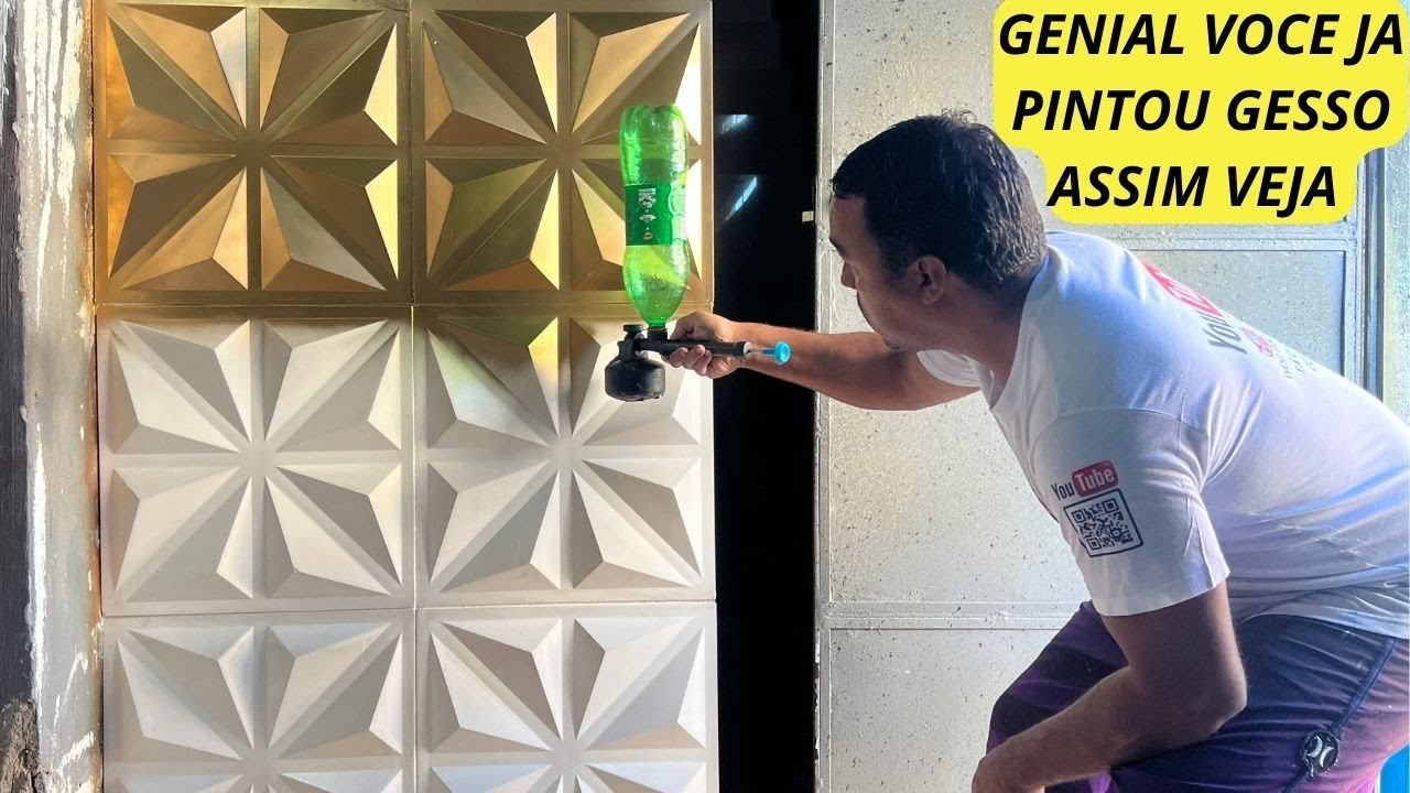 OLHA QUE IDEIA BRILHANTE VOCE JA PINTOU GESSO 3D ASSIM PAREDE DE TIJOLO NUNCA MAIS SERA A MESMA VEJA