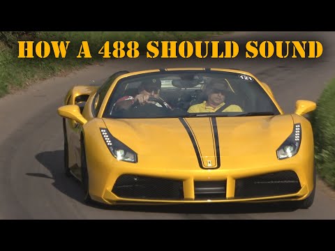 Novitec Ferrari 488 Spider SCREAMING Up Hillclimb W Straight Pipes 