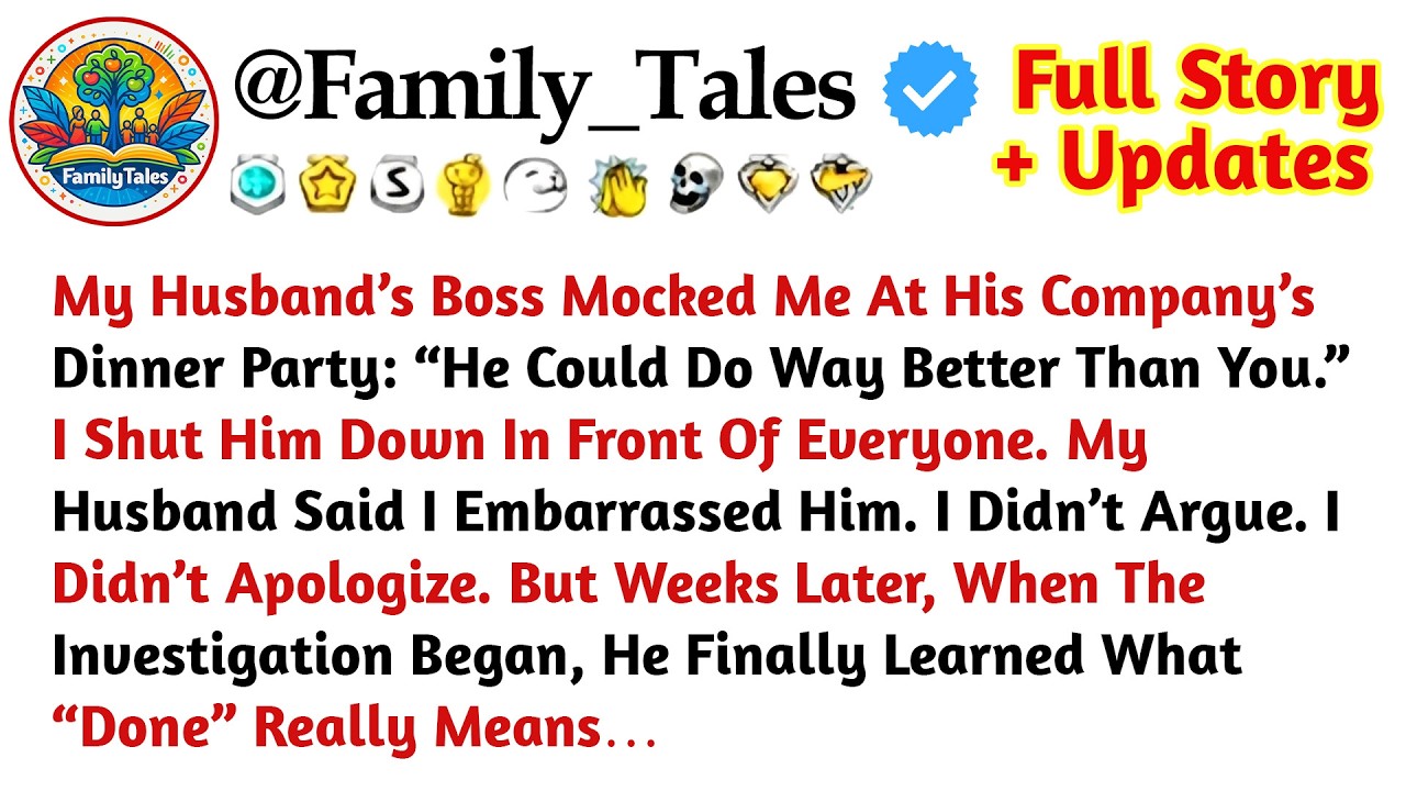 His Boss Said He Could “Do Better” Than Me At A Company Dinner. I Drew A Boundary. Weeks Later,