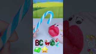 ASMR Convenient to eat two-dimensional snacks, children's food 🍦🍧🍰🍬 #snacks #candy #sweet #fun