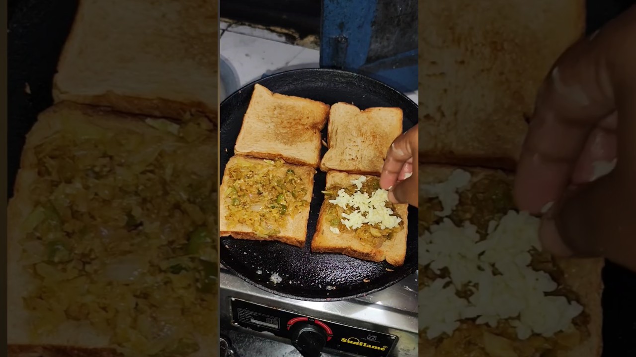 #5 నిమిషాల్లో వెజ్ చీజ్ సాండ్విచ్ 😋 | Veg Cheesy Sandwich Recipe Telugu | Easy Breakfast Snack