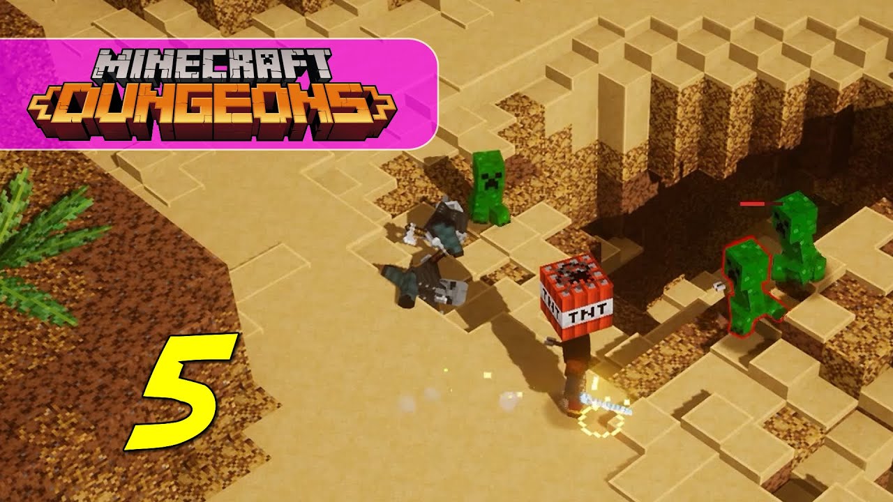 Minecraft Dungeons - Let's Play Ep 5 - CACTI CANYON - YouTube