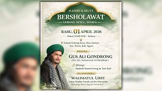🔴 LIVE NGAWI BERSHOLAWAT DALAM RANGKA WALIMATUL URSY BERSAMA MAFIA SHOLAWAT 01-04-2026