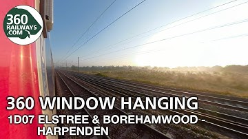 1D07 Elstree & Borehamwood to Harpenden EMR HST VP185 in 360º (View in 4K)