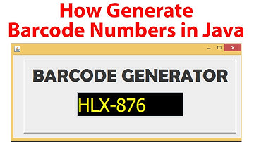how generate barcode numbers in java