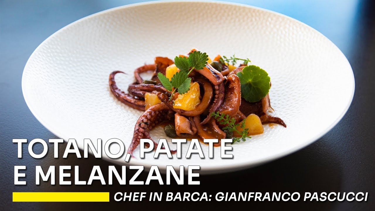 Chef in barca: totano, patate e melanzane