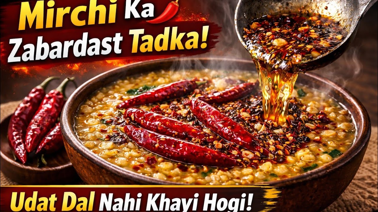  Urad Dal Tadka Recipe | Mirchi Wali Dal Ghar Jaisa Swad🌶️