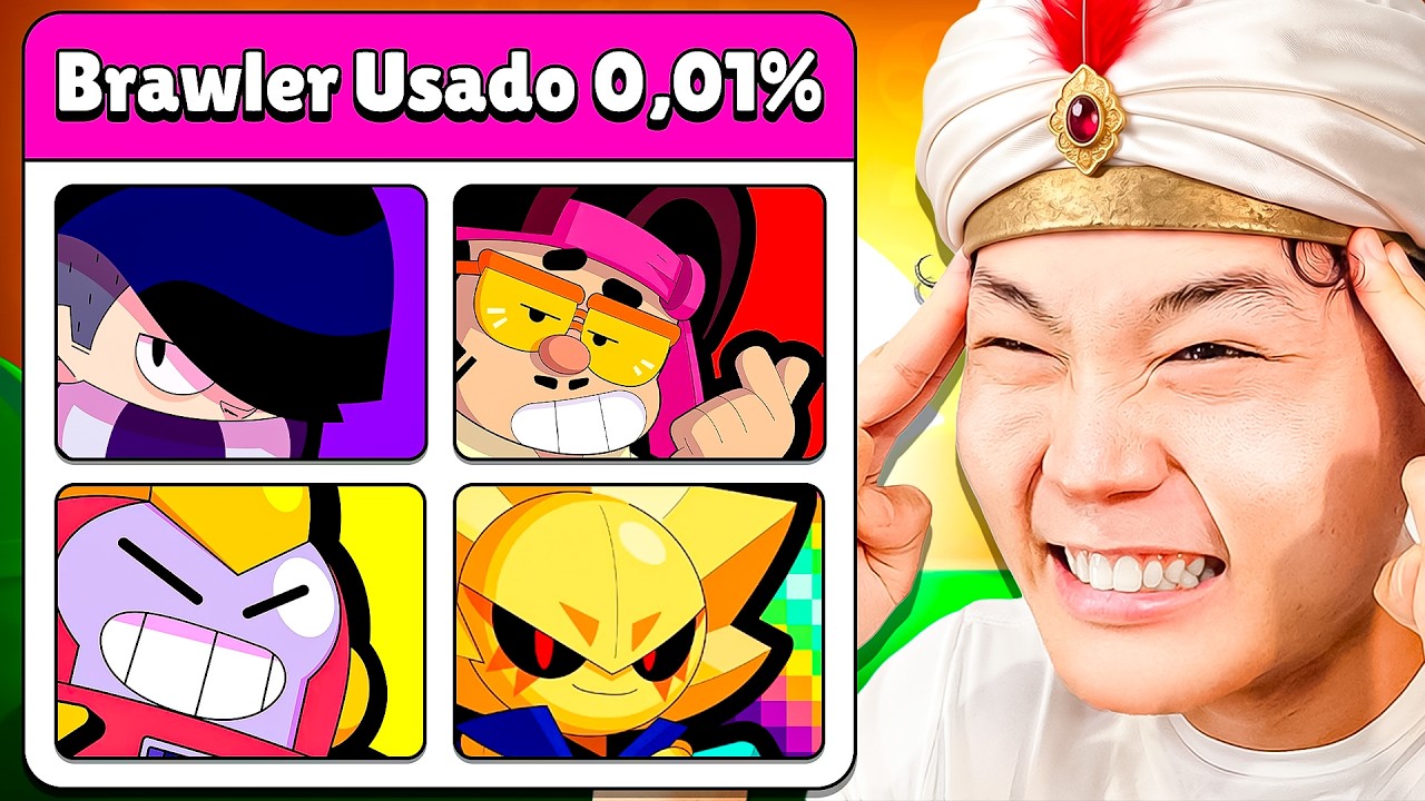 Akinator Adivinha os Brawlers MENOS USADOS do Brawl Stars!