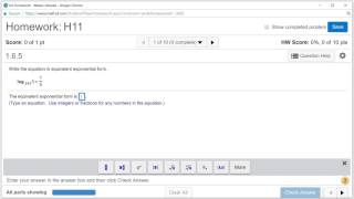Preparing for College Math H11 #1 (Summer 2017)