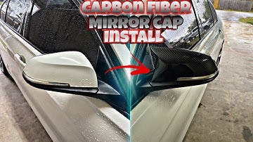 BMW F30 Carbon Fiber Mirror Cap (DIY INSTALL)
