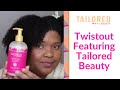 Twistout featuring tailored beauty