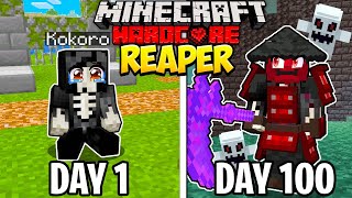 I Survived 100 Days as a GRIM REAPER in HARDCORE Minecraft