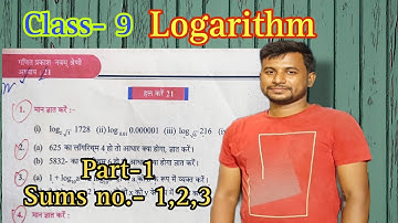 WBBSE Class 9 Math Chapter 21 | Logarithm | Part-1 @sanusirclasses  #wbbse