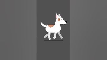 Running dog #animation #logoanimation #aftereffects #2danimation #2d  #loop #shorts