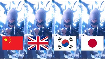 (fast speed) All Jingliu VA "Skill & Ultimate" in 4 Languages | Honkai: Star Rail