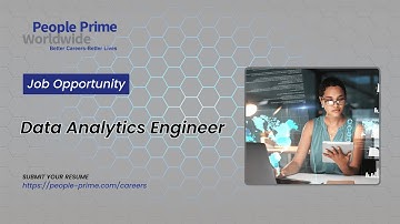 IT Job Opportunity: Data Analytics Engineer | People Prime Jobs