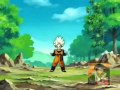 Goten se transforma en ssj por primera vez (audio latino)