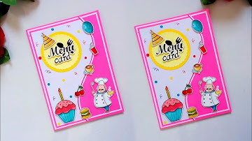Menu Card design ll Menu Card kaise banaye ll menu card design for school project l #27